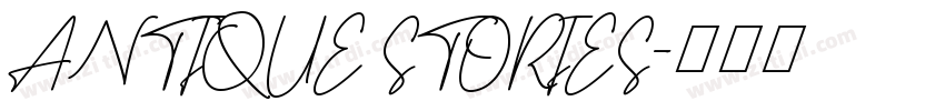 ANTIQUE STORIES字体转换
